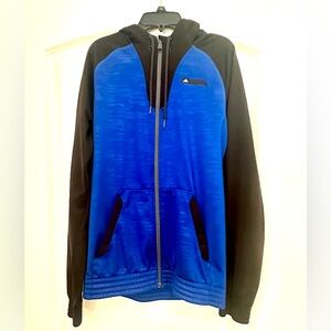 Adidas Zip up Hoodie Men's size Medium Blue/Black